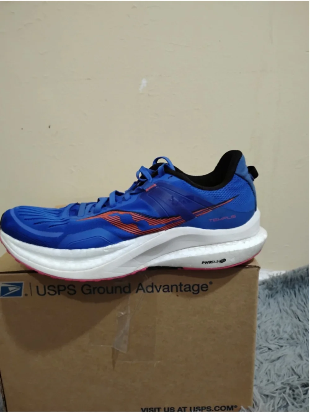 Saucony Tempus Womens Running Shoes Size 12 Blue Raz Zest S10720-125